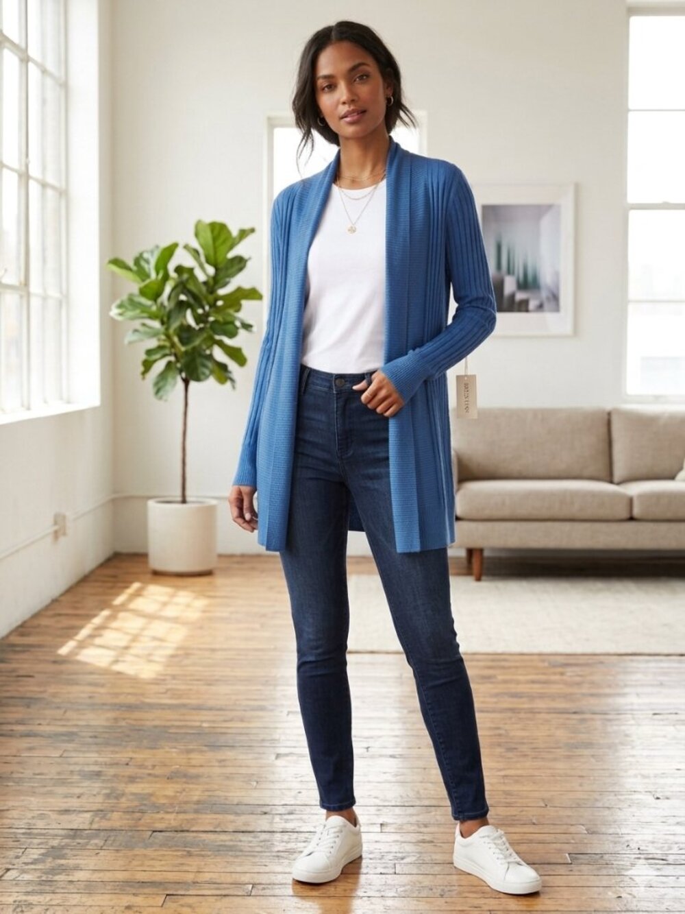 XL Dress Barn Blue Cardigan